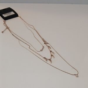 Expressions Gold Layered Necklace Dainty Design NWT